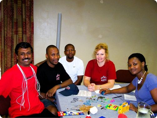 people sitting around a table