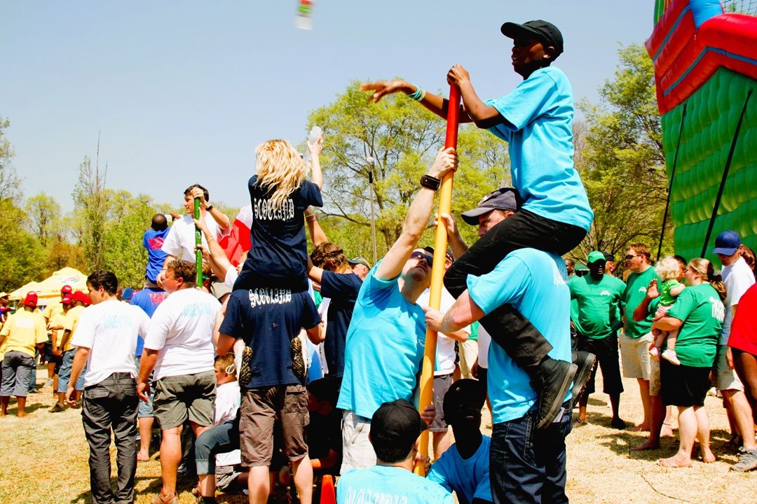 Outdoor team building challenge